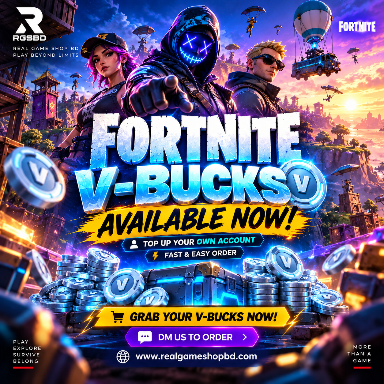๐ฅ FORTNITE V-BUCKS